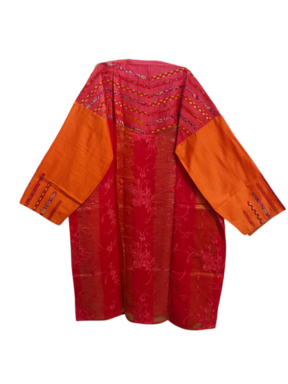 Semi Stitched Formal chanderi Suitset
