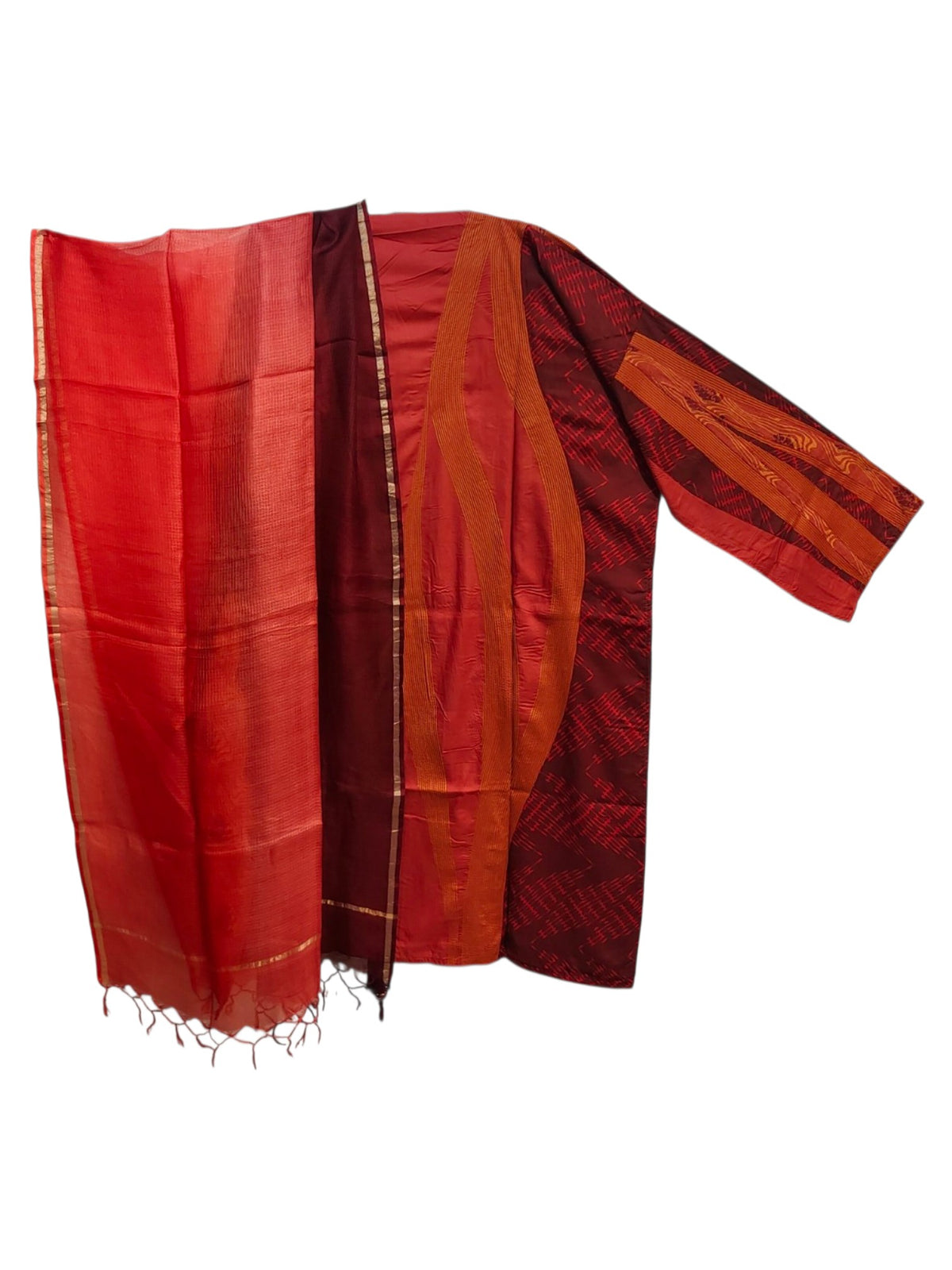 Semi Stitched Cotton Casual Suitset