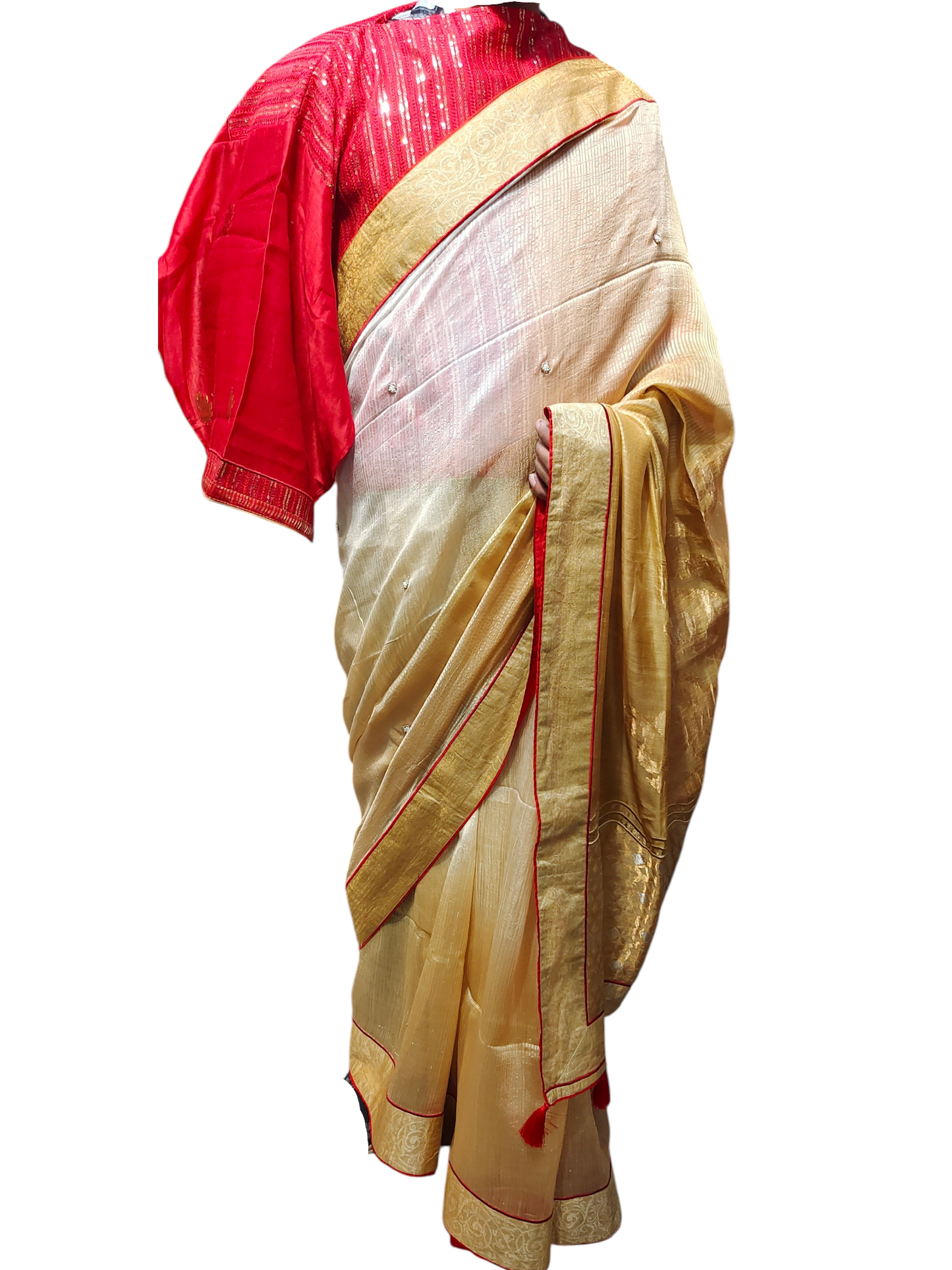 Formal Chanderi Silk Zari Woven Saree