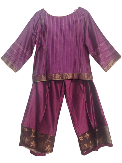 Indowestern chanderi formal coordset