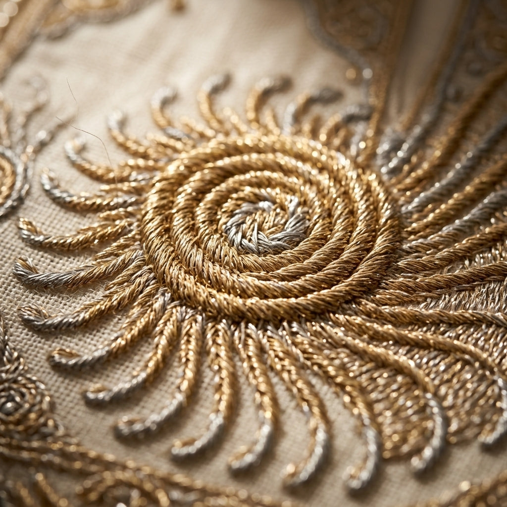Customised Chanderi Embroidered set