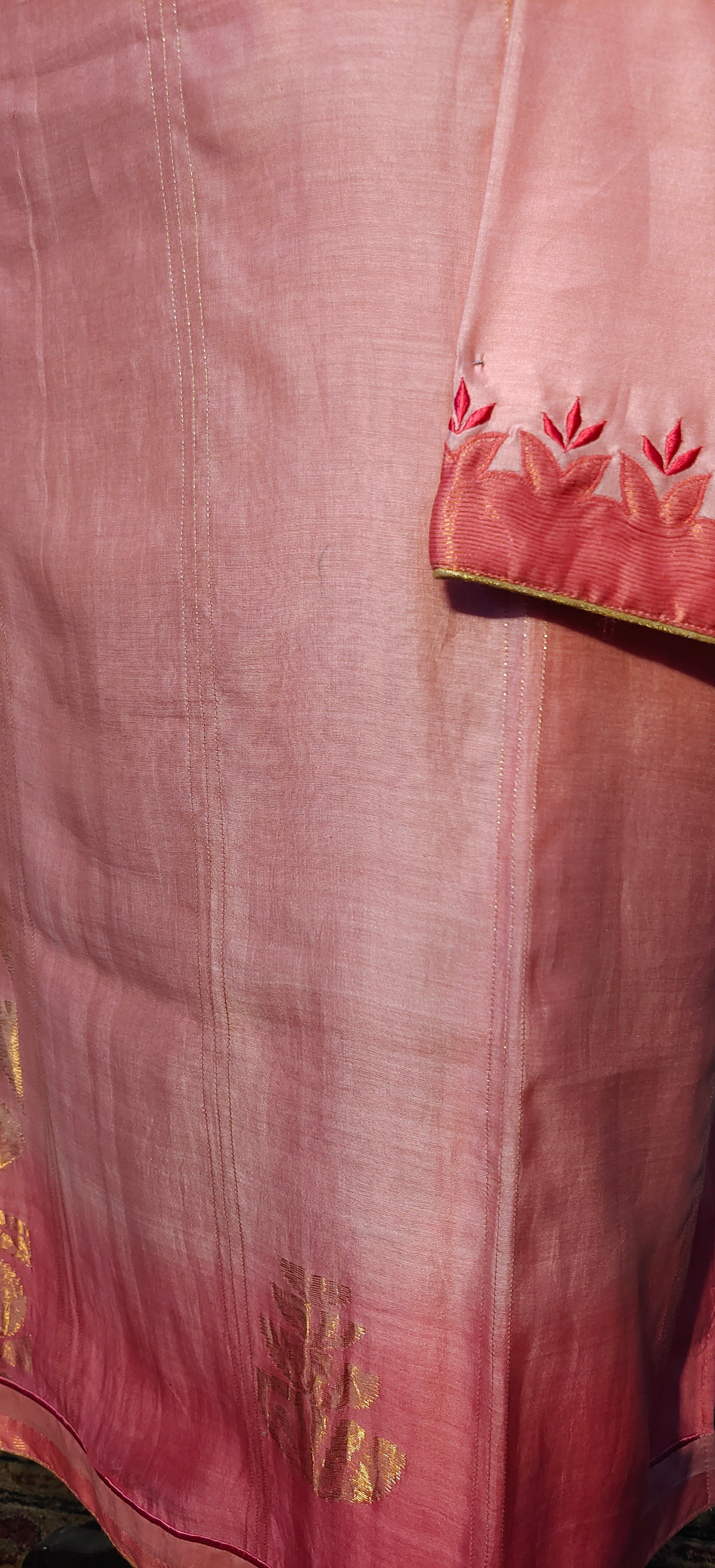 Semi Stitched Chanderi kurta VISHAL KAPUR