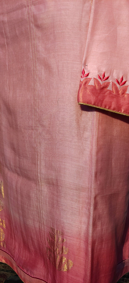 Semi Stitched Chanderi kurta VISHAL KAPUR