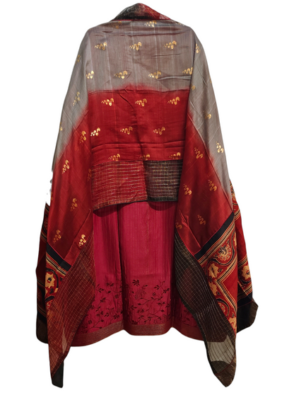 Semi Stitched Formal Chanderi Suitset