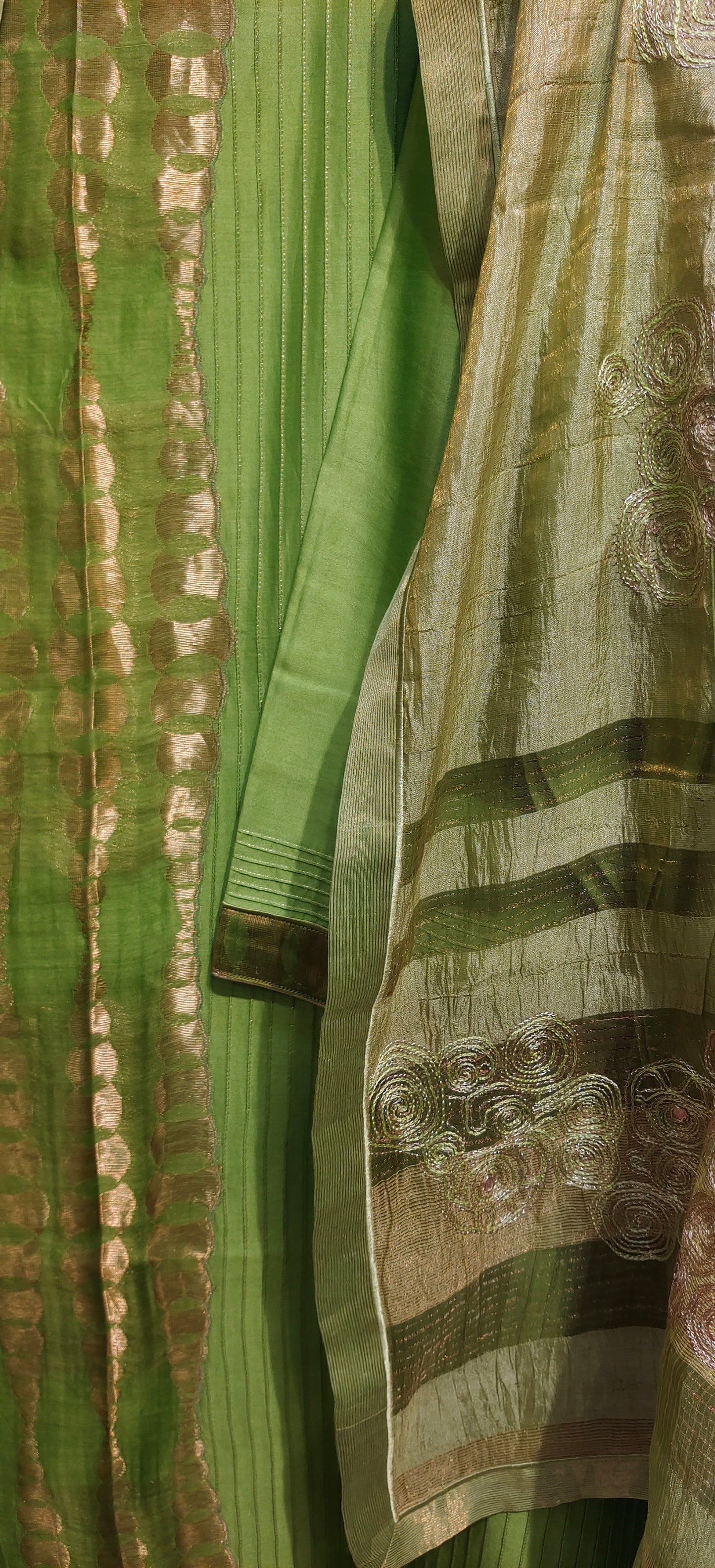 Semi Stitched Formal Chanderi Suitset