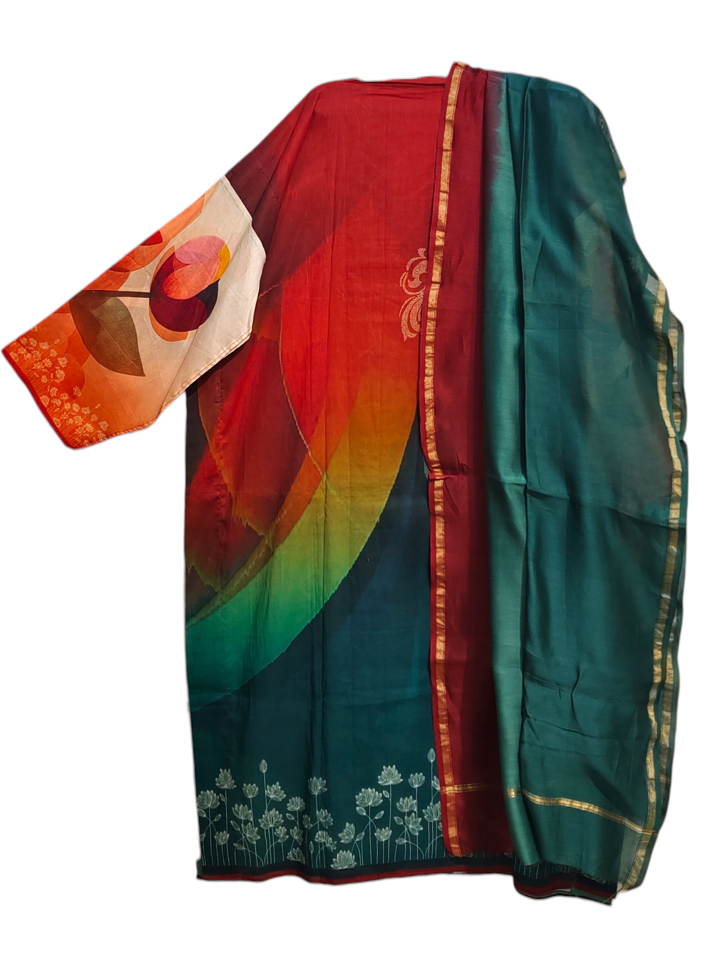 Semi Stitched Cotton Casual Suitset