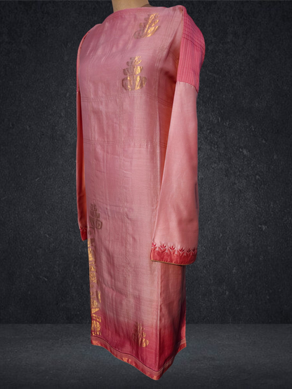 Semi Stitched Chanderi kurta VISHAL KAPUR