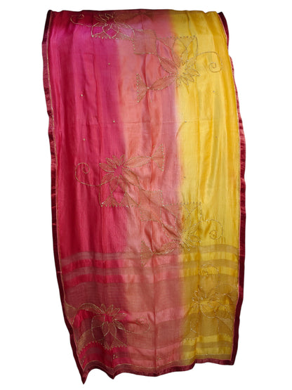 Semi Stitched Chanderi Formal Suitset