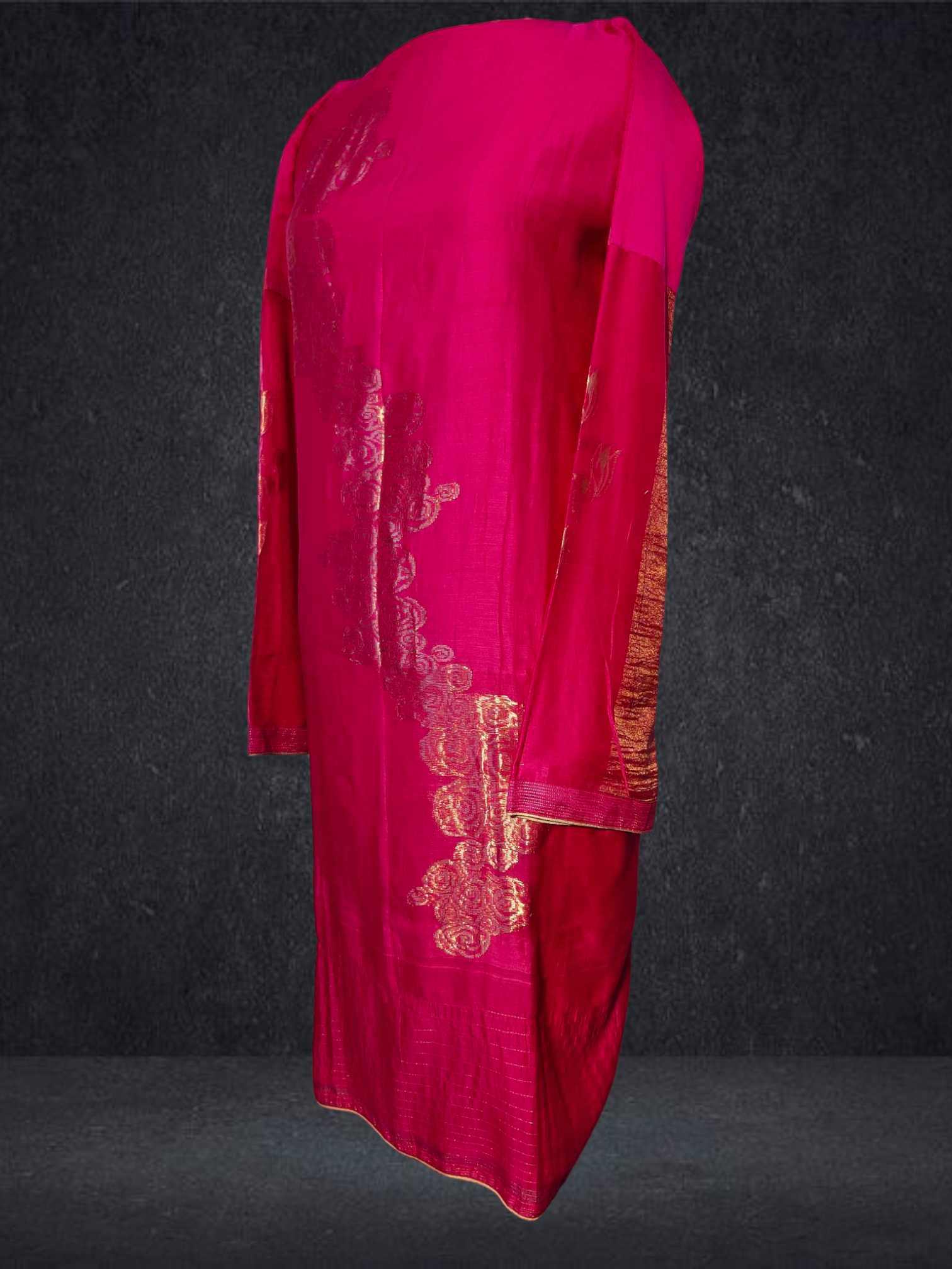 Semi Stitched Chanderi kurta VISHAL KAPUR