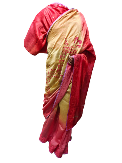 Formal Chanderi Hand Painted Saree