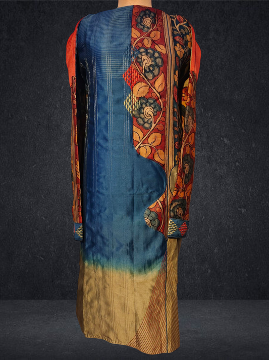 Semi Stitched Chanderi kurta VISHAL KAPUR