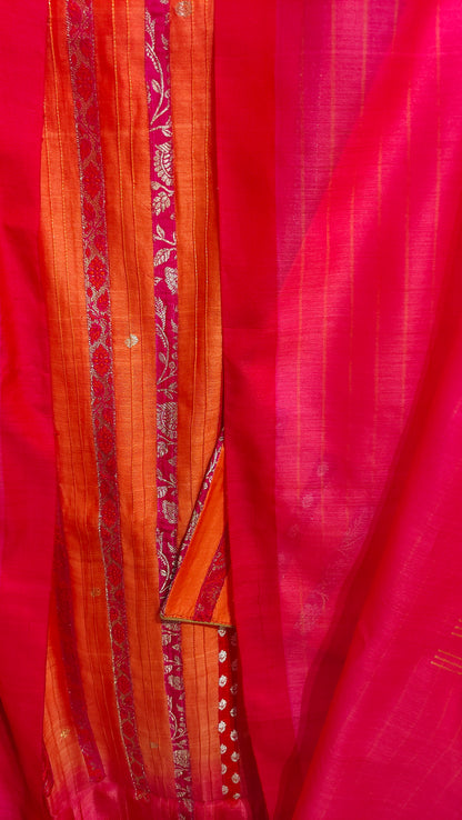 Semi Stitched Formal chanderi Suitset