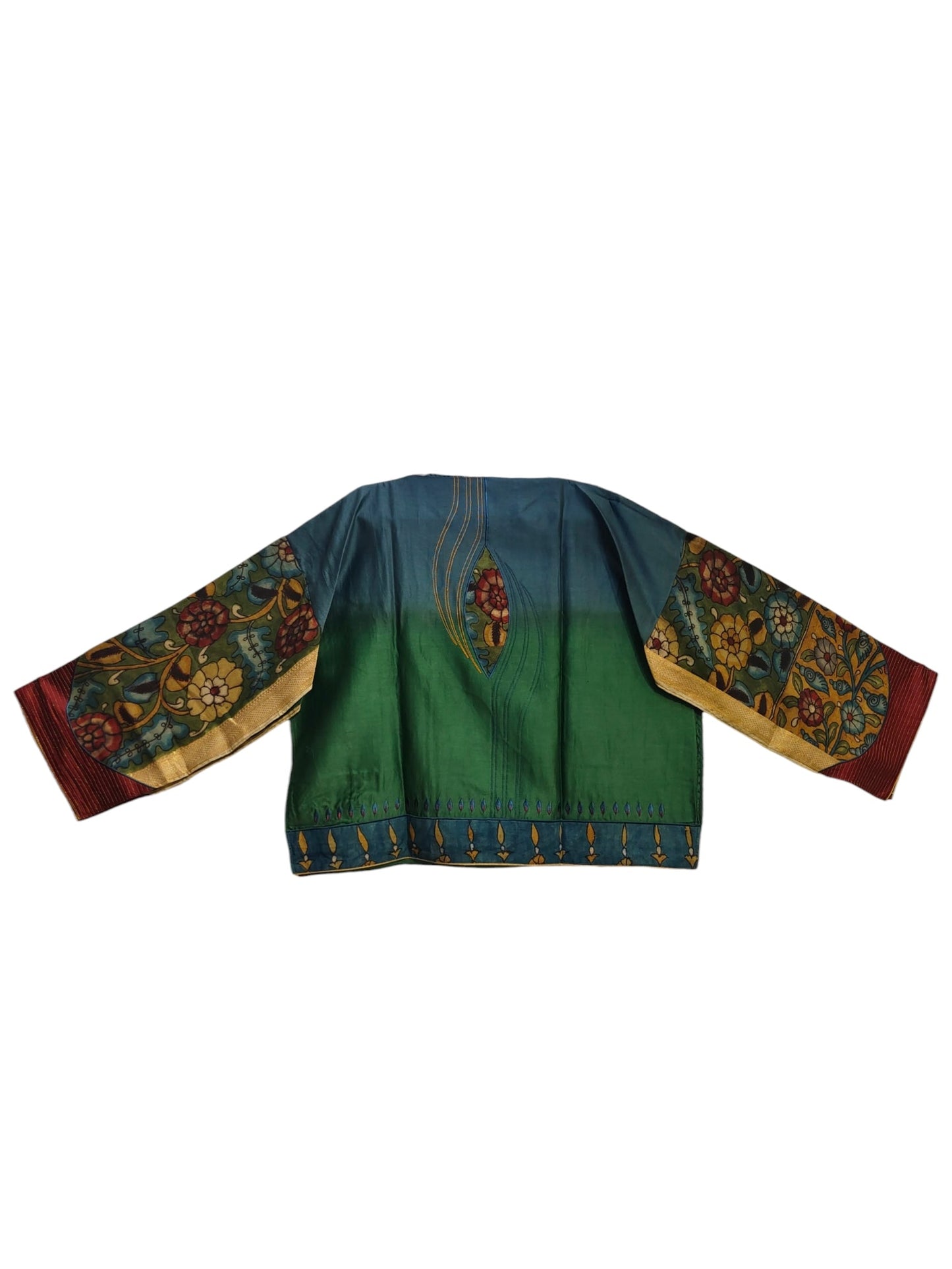 Semi Stitched Chanderi Kalamkari Ɓlouse VISHAL KAPUR STUDIO