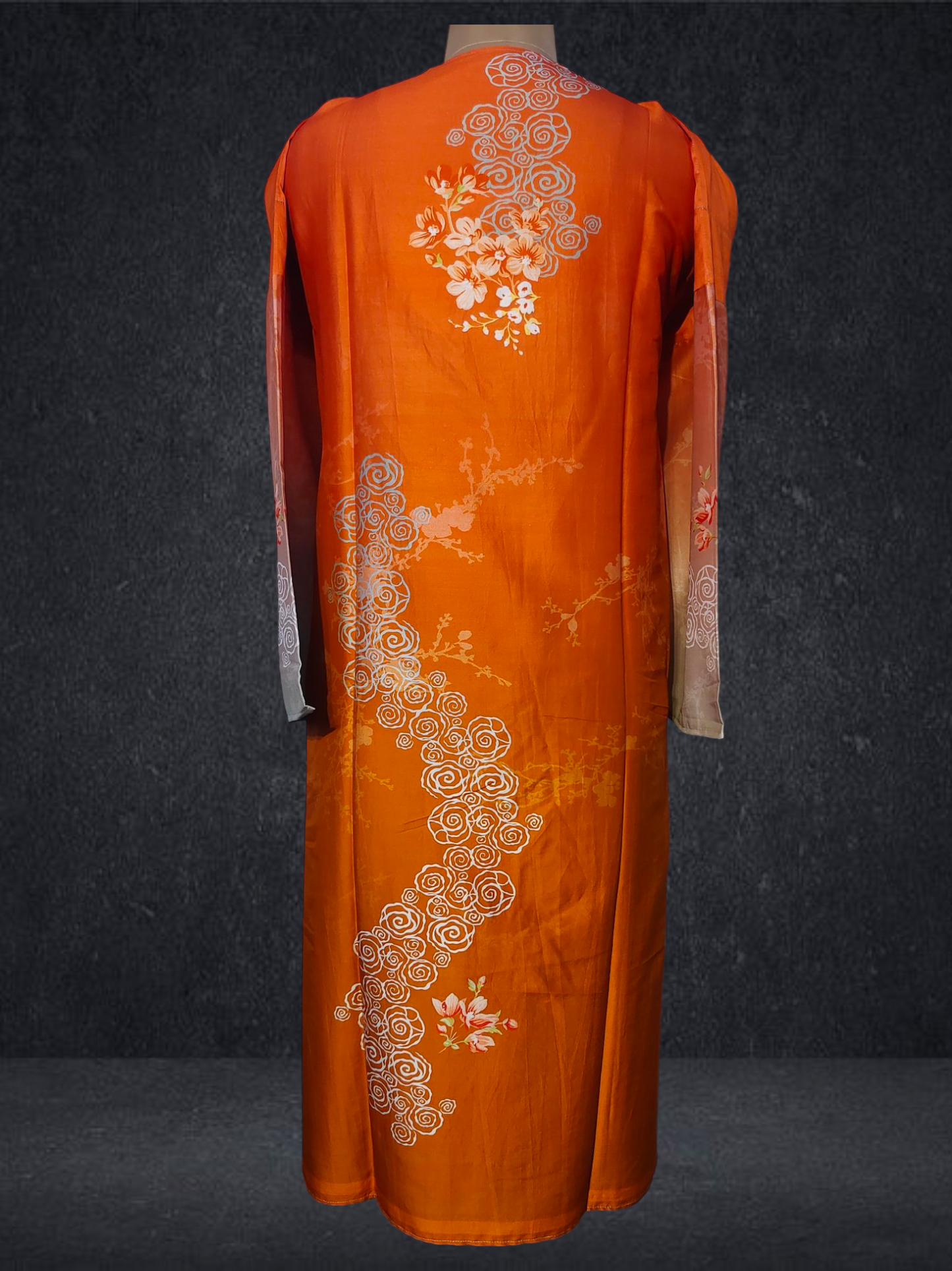 Semi Stitched Chanderi Kurta
