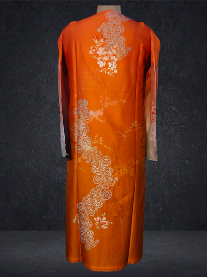 Semi Stitched Chanderi Kurta