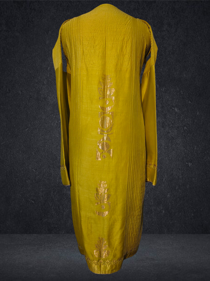 Semi Stitched Formal chanderi Kurta