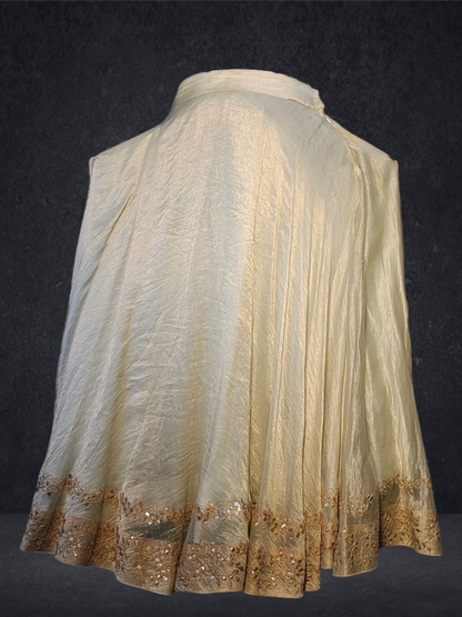 Formal chanderi Tissue Gota Skirtset (VKSKT01MAR34)