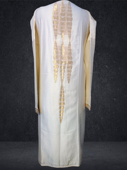 Semi Stitched Formal chanderi Kurta