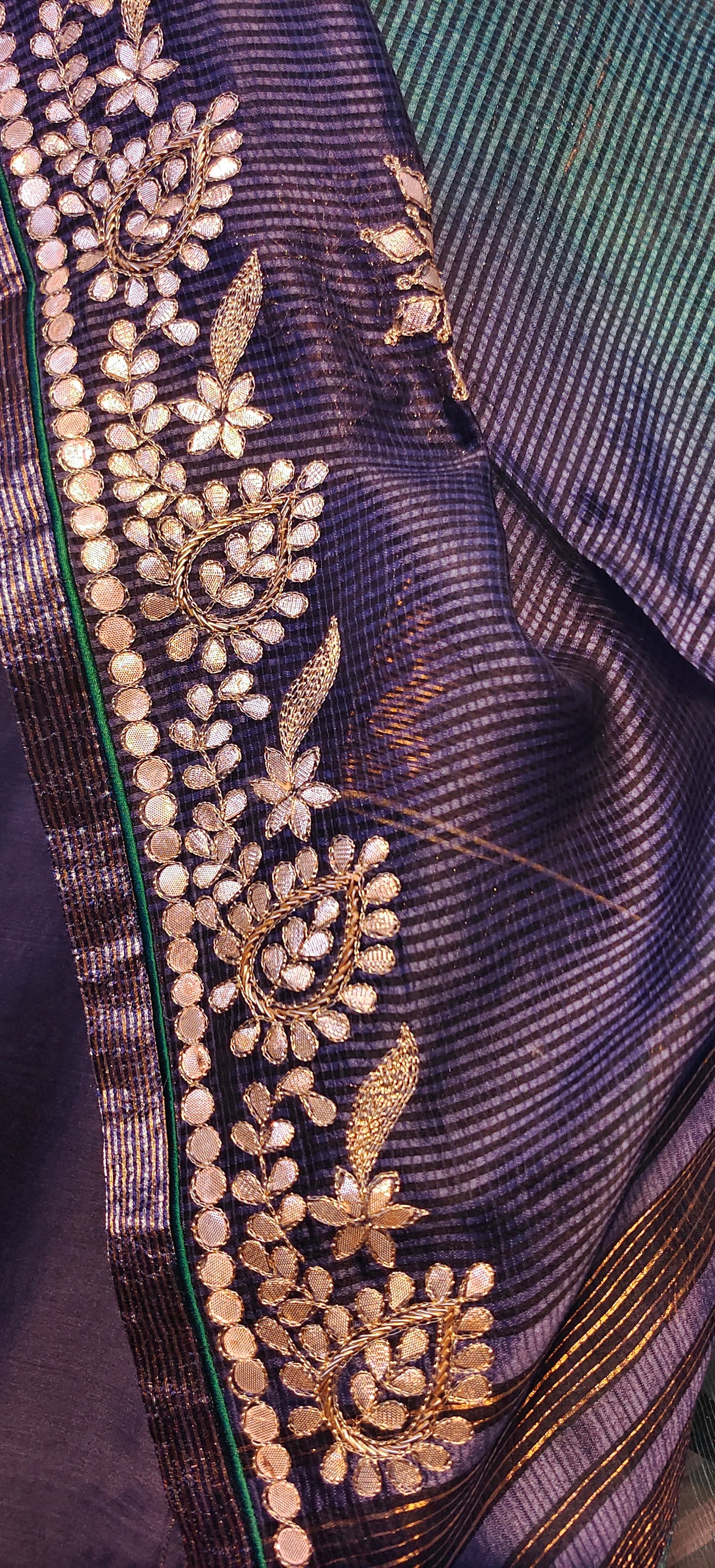 Semi Stitched Formal chanderi Suitset