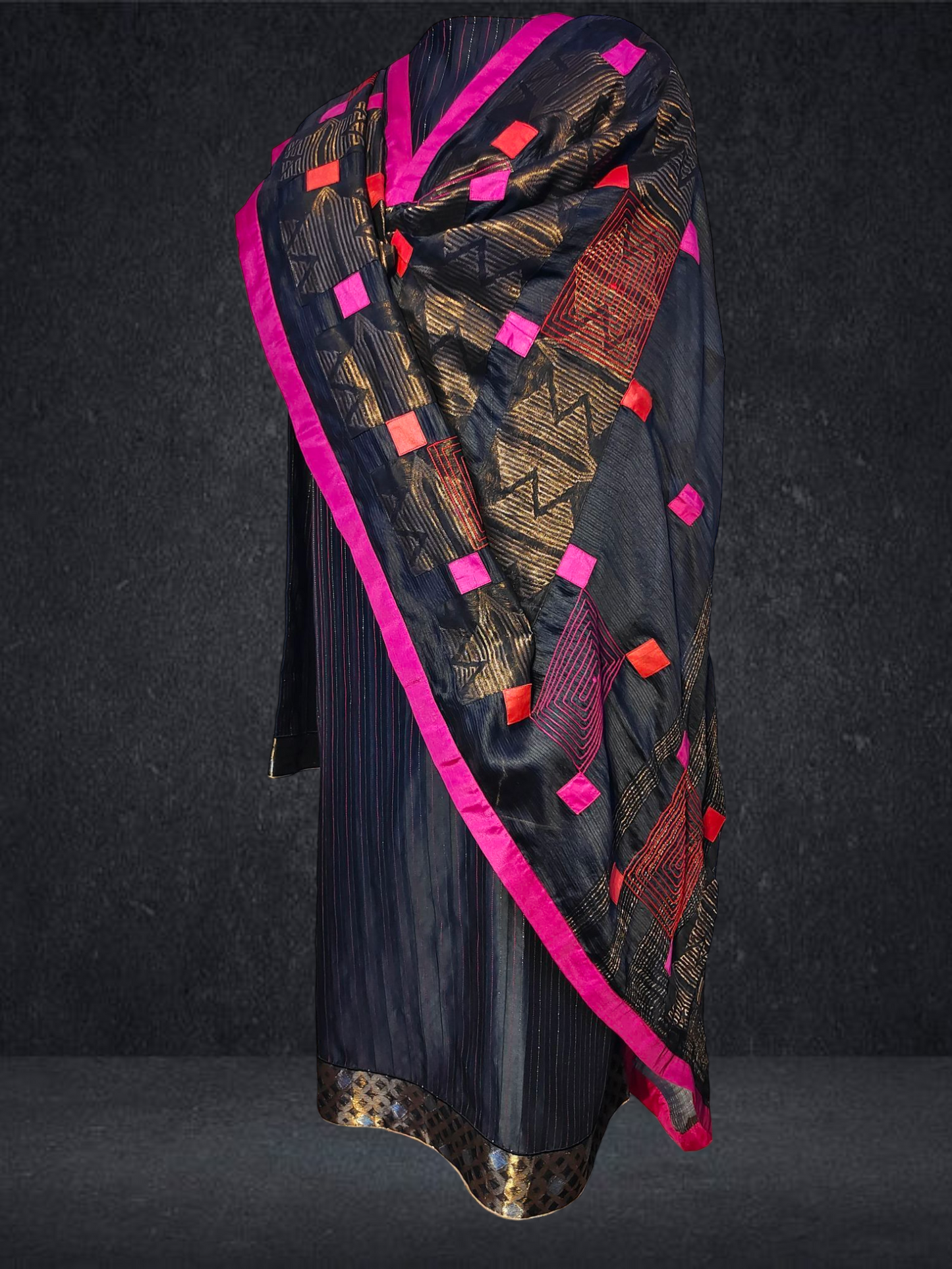 Semi Stitched Formal chanderi Suitset