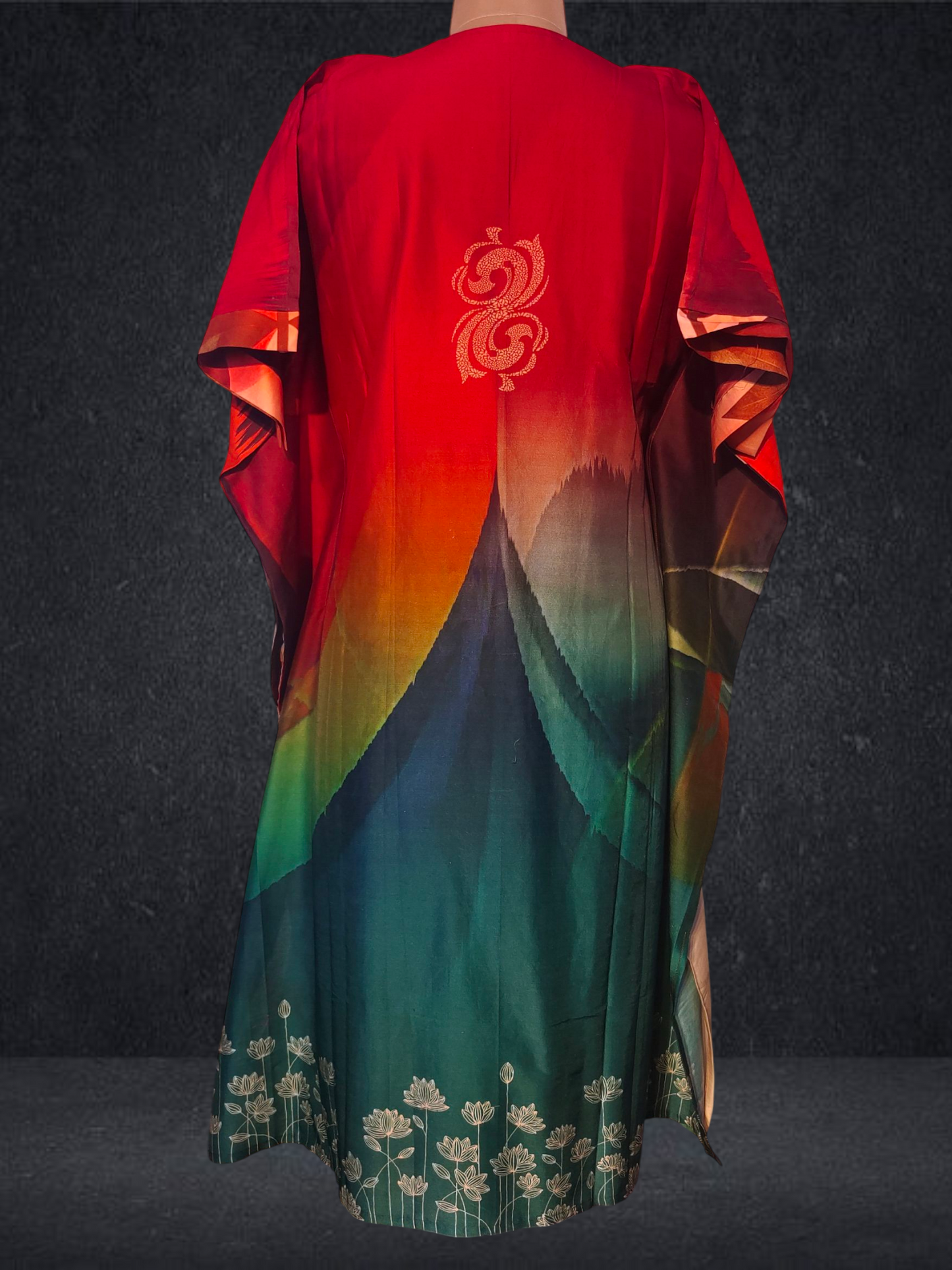 Stitched Chanderi Digital Printed Kaftan VISHAL KAPUR STUDIO
