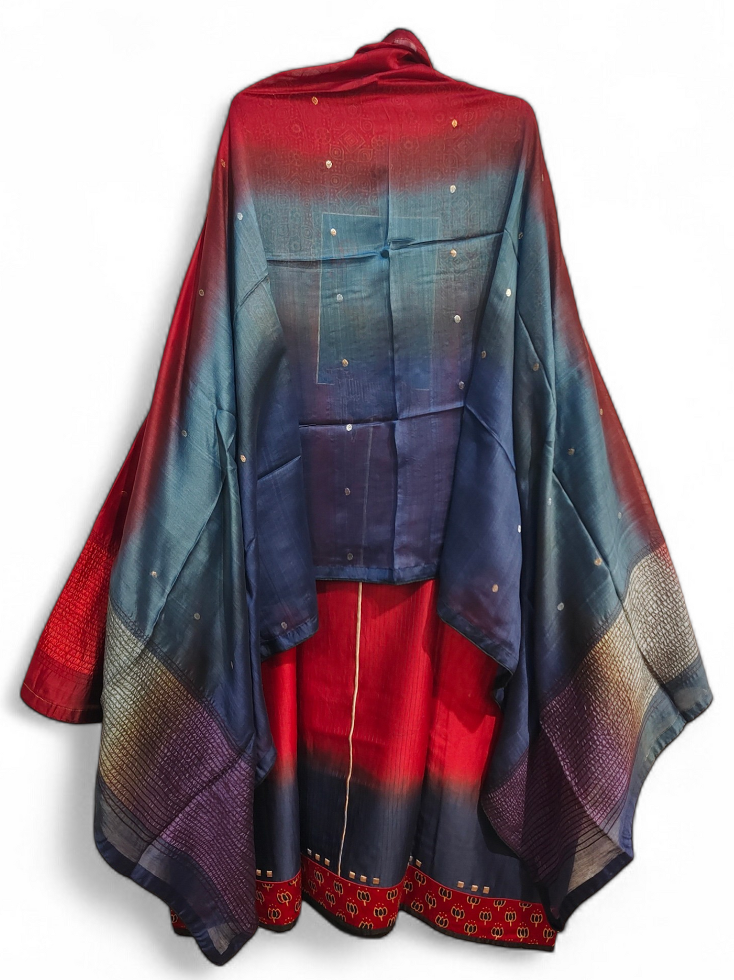 Semi Stitched Formal chanderi Suitset