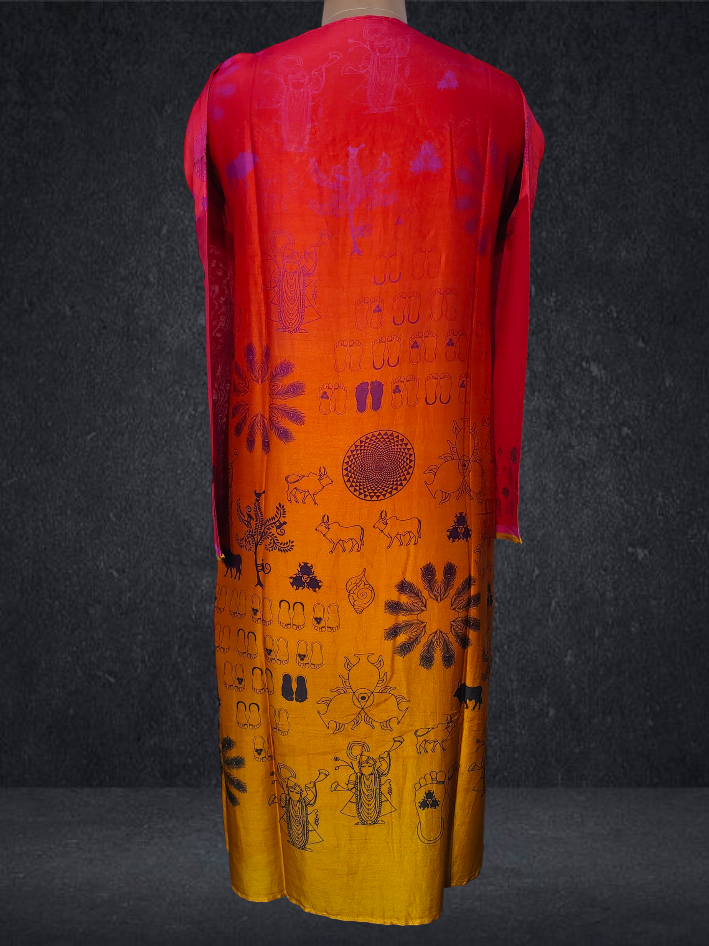 Semi Stitched Chanderi Casual Suitset