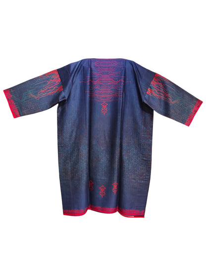 Semi Stitched Chanderi Casual Suitset