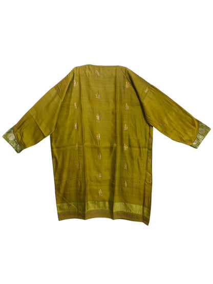 Semi Stitched Chanderi Formal Suitset