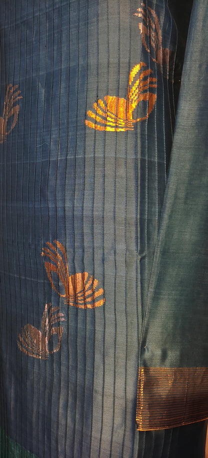 Semi Stitched Formal chanderi Kurta