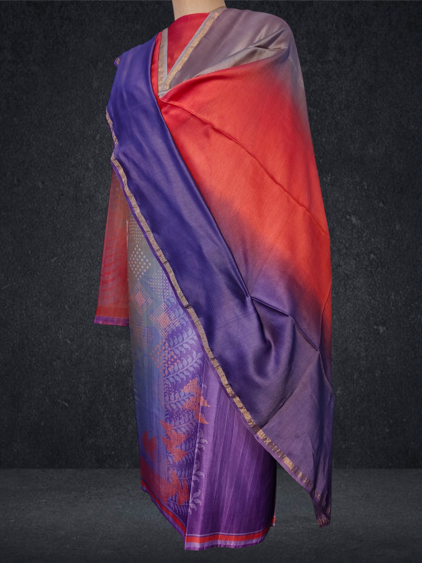Semi Stitched Chanderi Casual Suitset VISHAL KAPUR