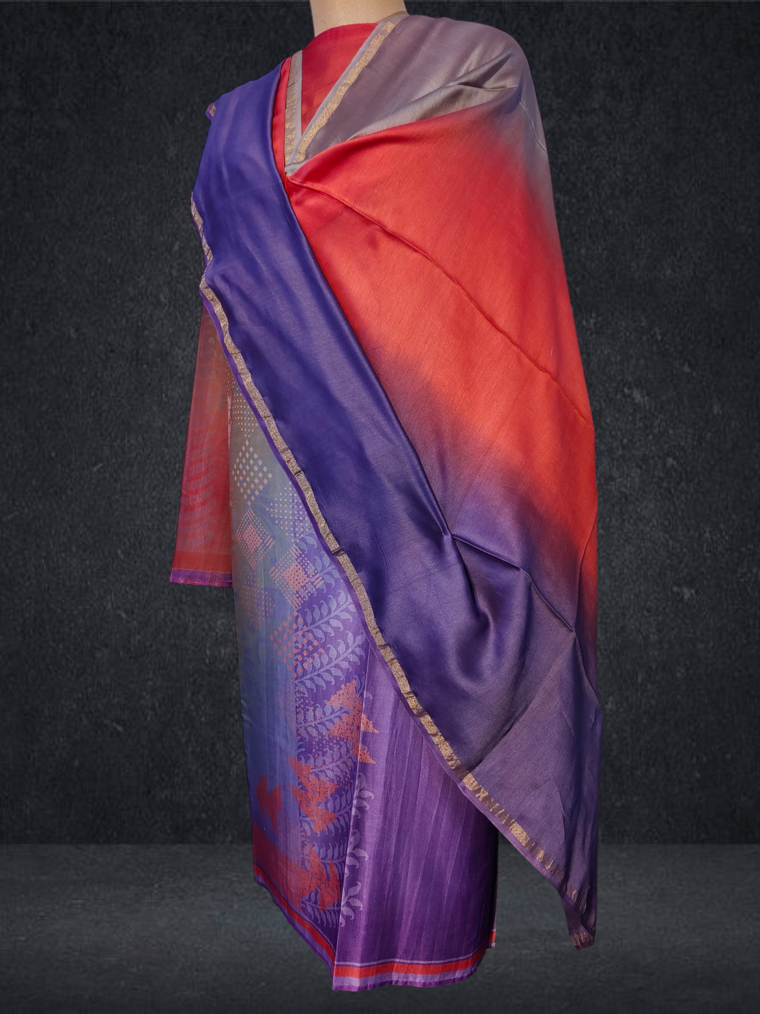 Semi Stitched Chanderi Casual Suitset VISHAL KAPUR