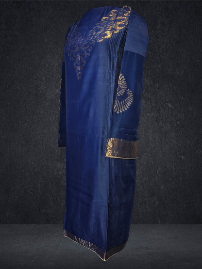 Semi Stitched Formal chanderi Kurta