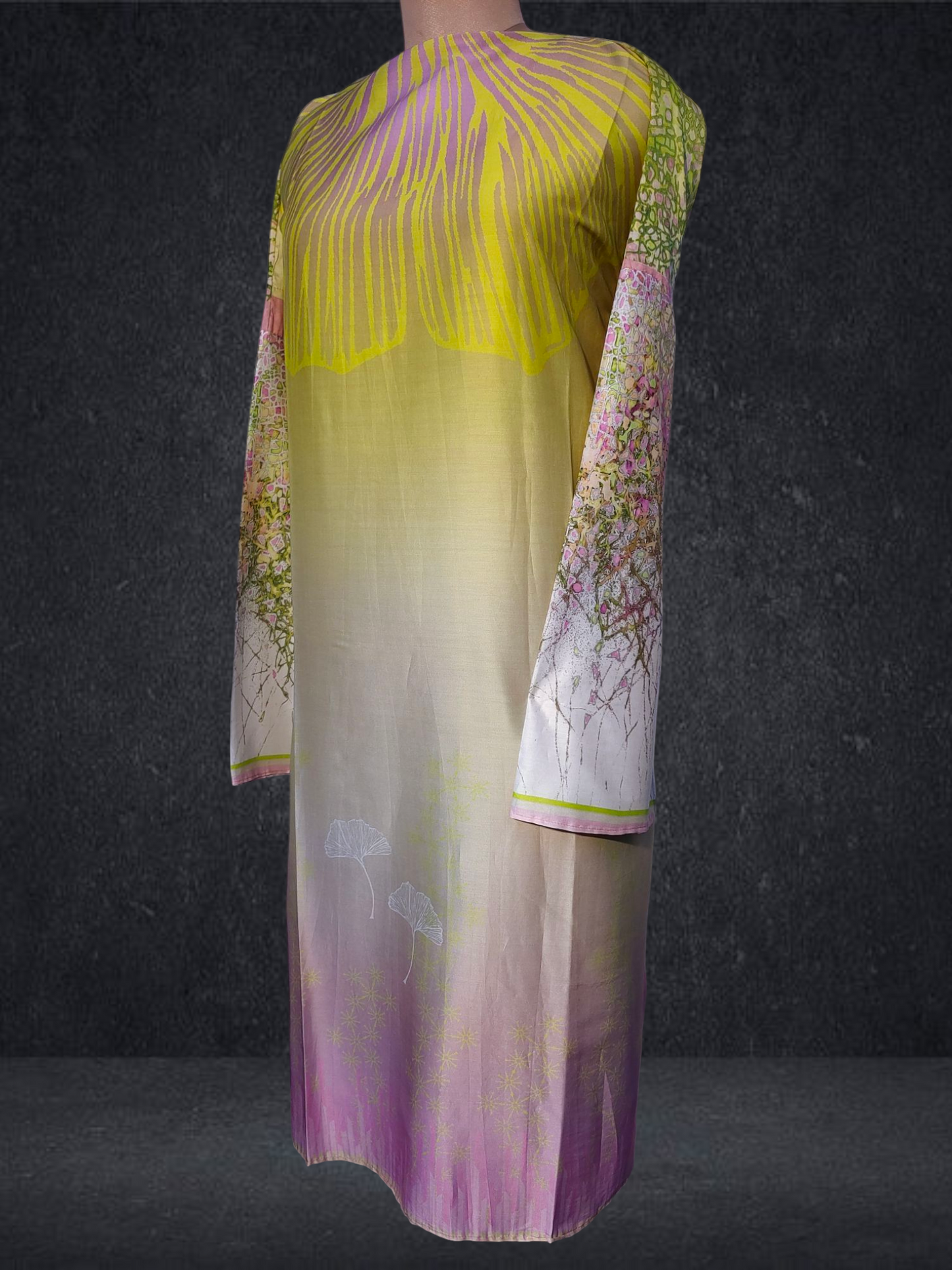 Semi Stitched Chanderi Casual Suitset
