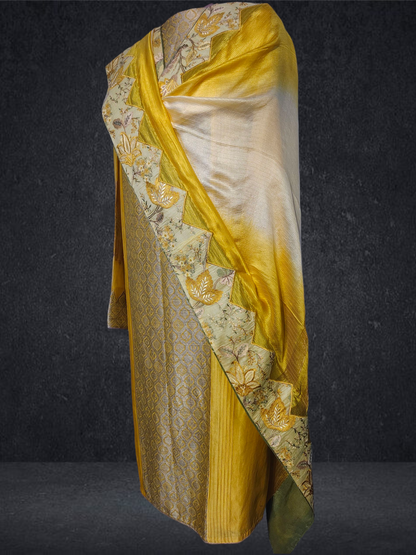 Semi Stitched Formal chanderi Suitset