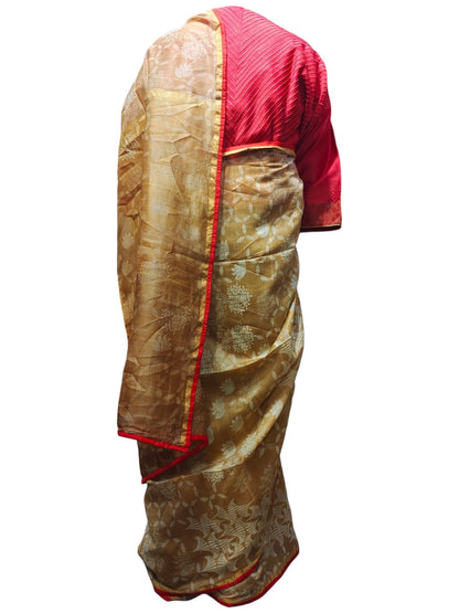 Cotton Casual Block Printed Saree