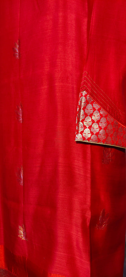 (Copy) Semi Stitched Formal chanderi Suitset VISHAL KAPUR