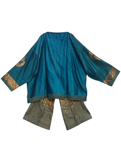 Indowestern chanderi formal coordset