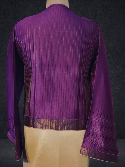 Semistitched Chanderi Ɓlouse