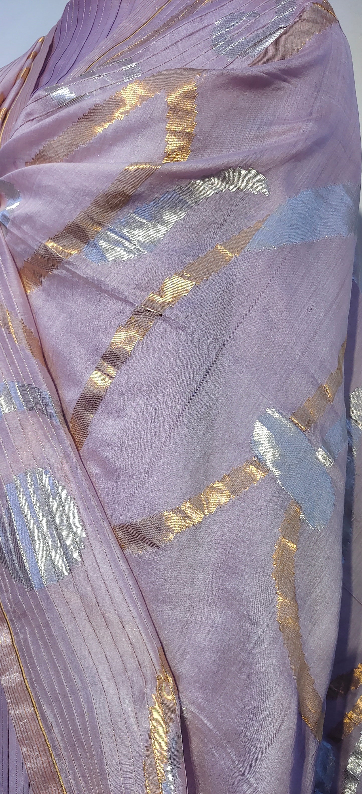 Semi Stitched Formal chanderi Suitset