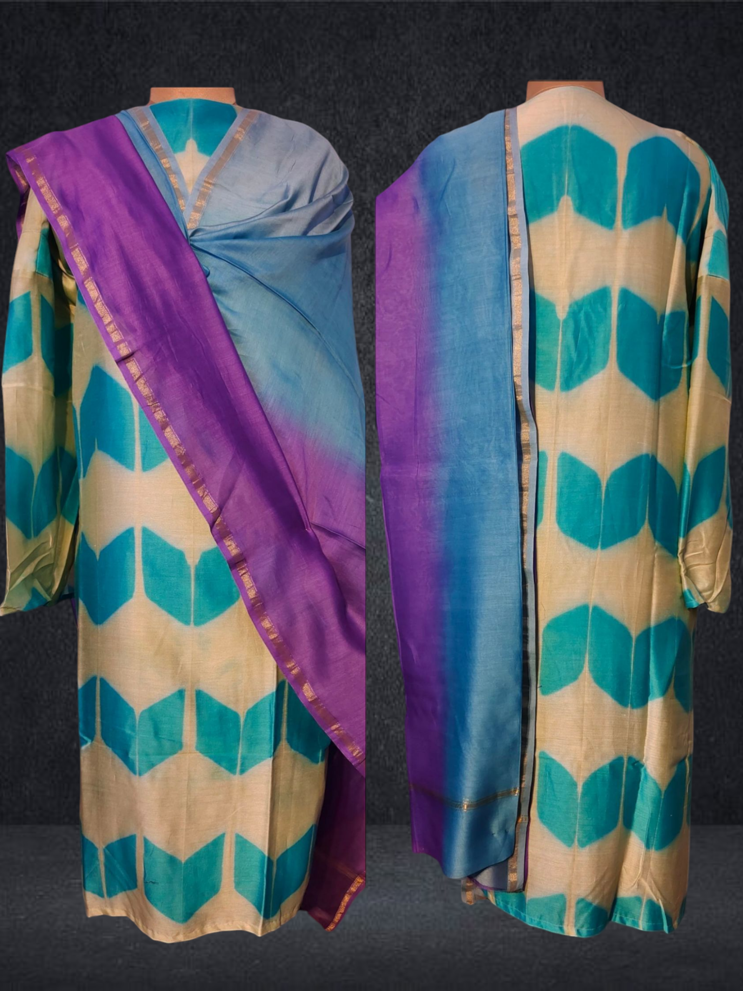 Semi Stitched Chanderi Kurta VISHAL KAPUR