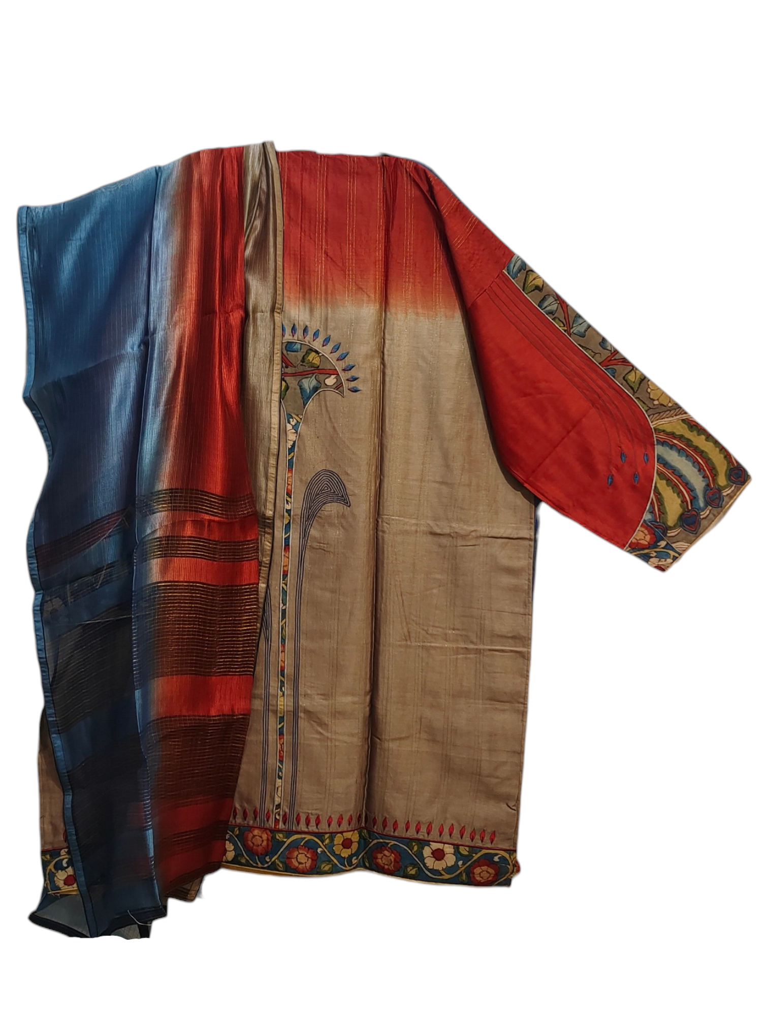 Semi Stitched Chanderi Formal Kurta VISHAL KAPUR