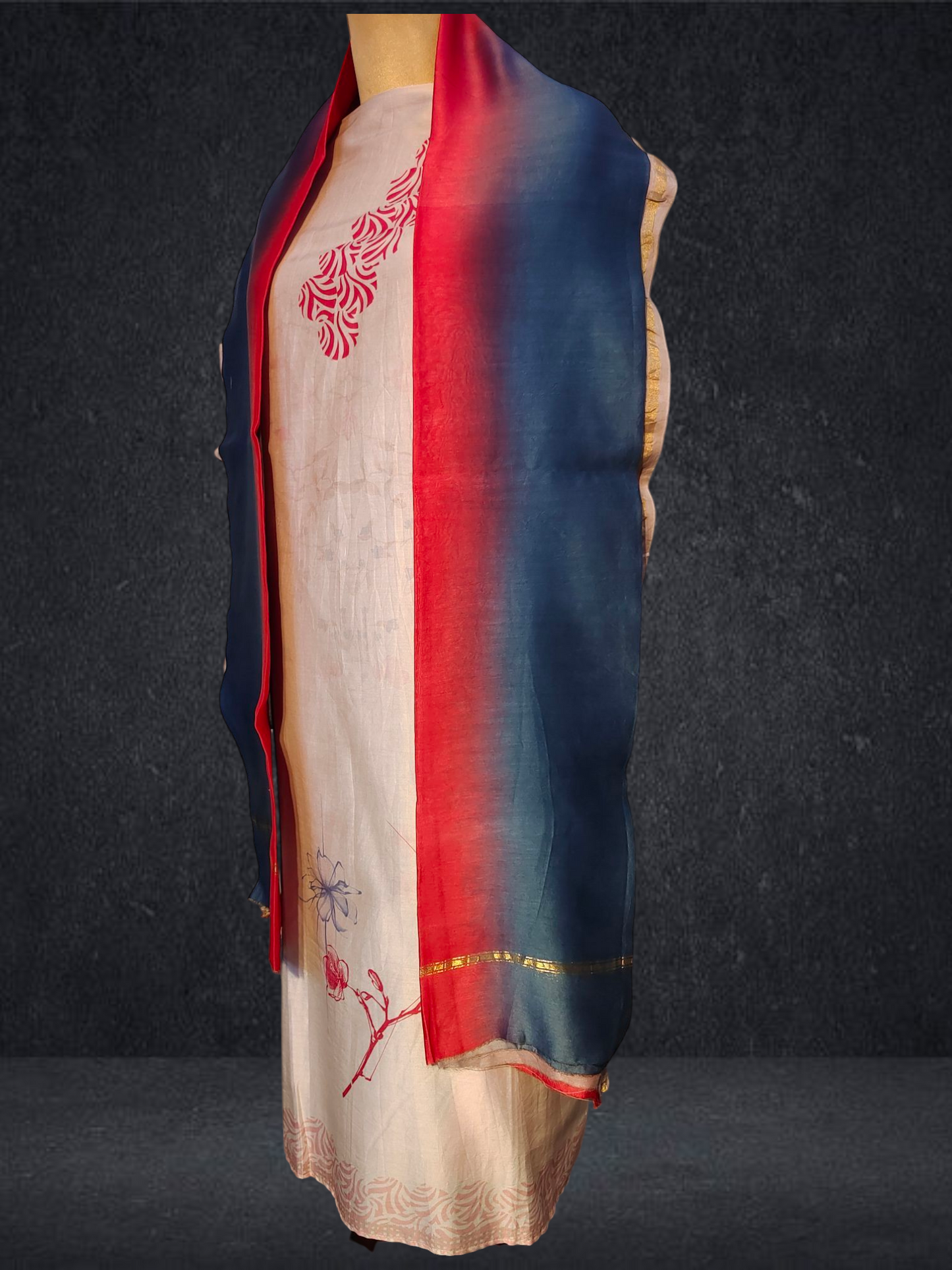 Semi Stitched Cotton Casual Suitset VISHAL KAPUR
