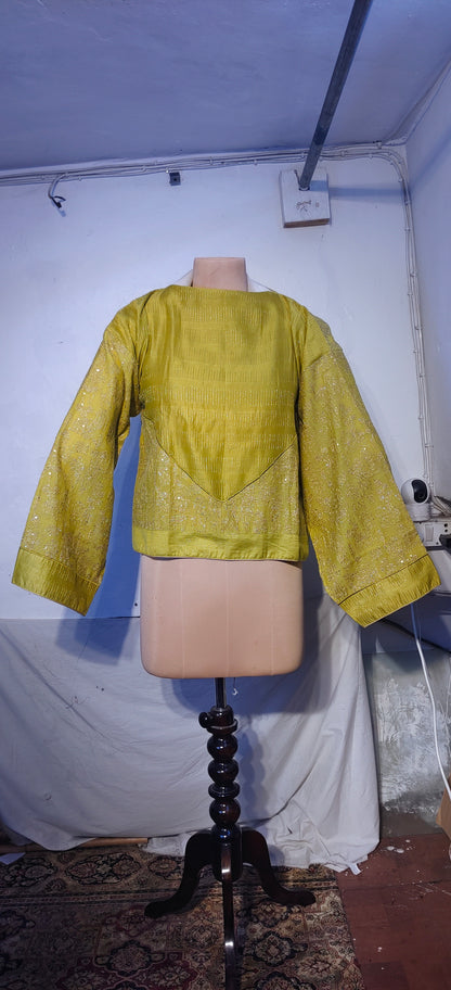 Formal chanderi tissue gota Skirtset (VKSKT01MAR15) VISHAL KAPUR STUDIO