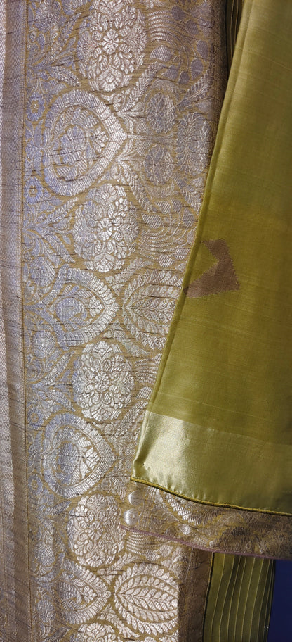 Semi Stitched Chanderi kurta