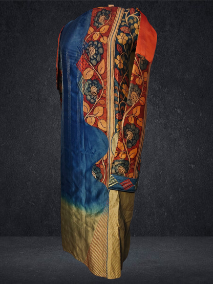 Semi Stitched Chanderi kurta VISHAL KAPUR