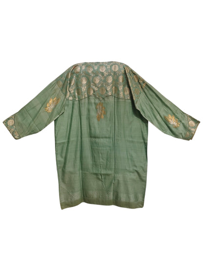 Semi Stitched Chanderi Formal Suitset