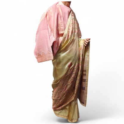 Formal Silk Katabh cutwork saree