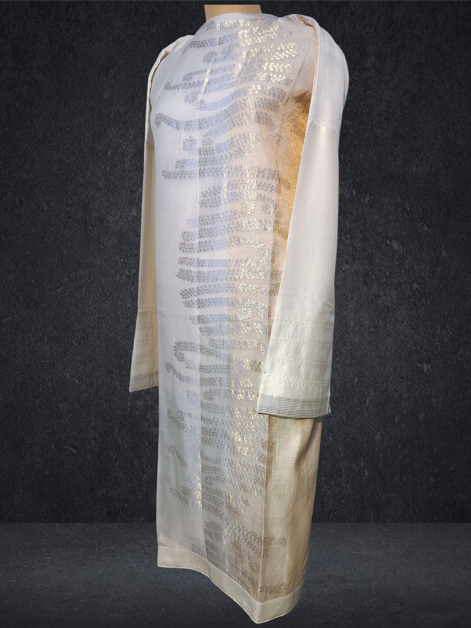 (Copy) Semi Stitched Formal chanderi Suitset VISHAL KAPUR