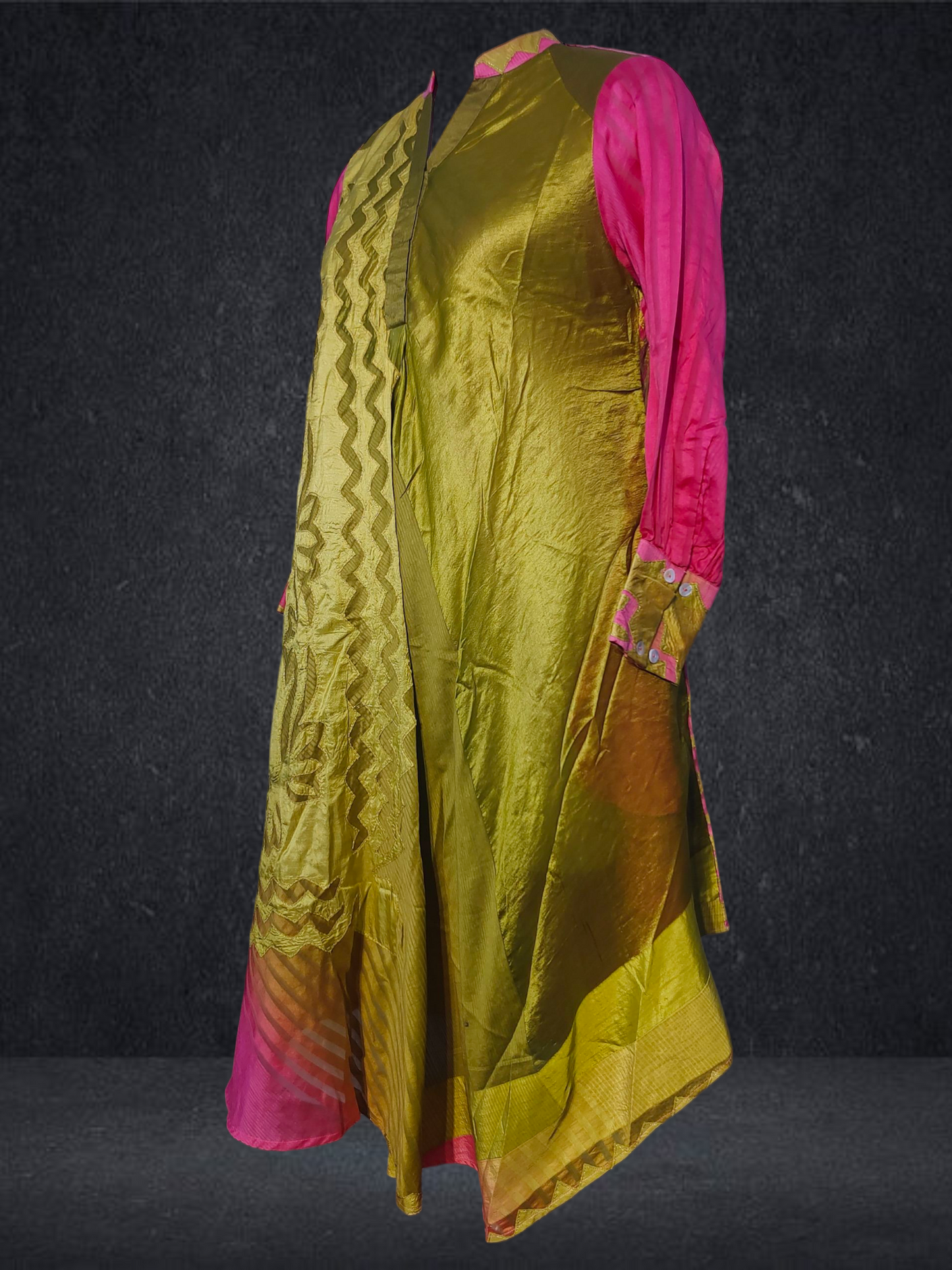 Stitched applique Long Dress VISHAL KAPUR STUDIO